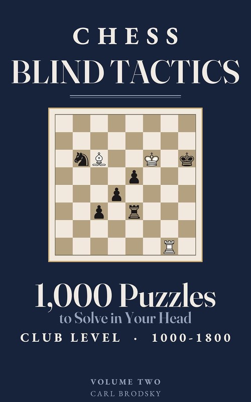 Cover of Club Level Blind Chess Tactics by Carl Brodsky
