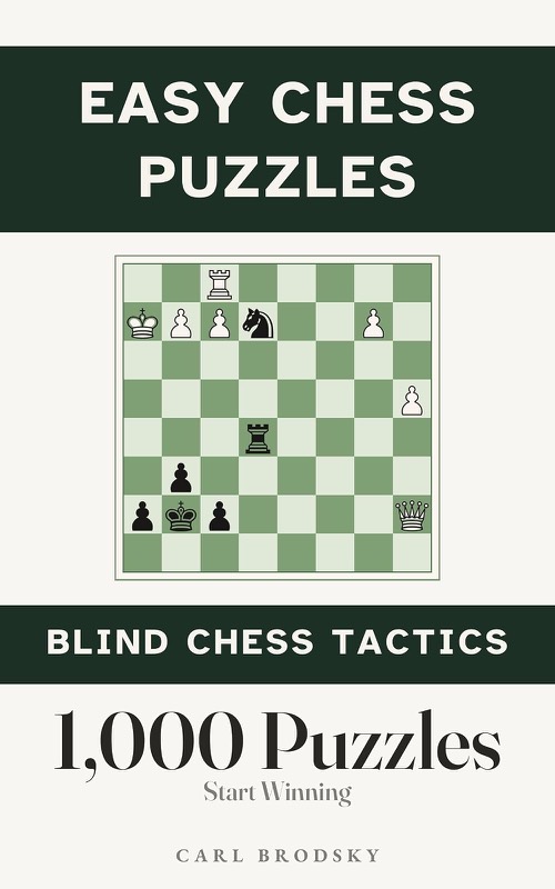 Cover of Easy Chess Puzzles by Carl Brodsky