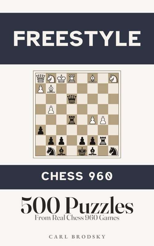 Cover of Freestyle Chess 960 Puzzles by Carl Brodsky