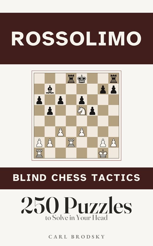 Cover of Rossolimo Blind Chess Tactics by Carl Brodsky